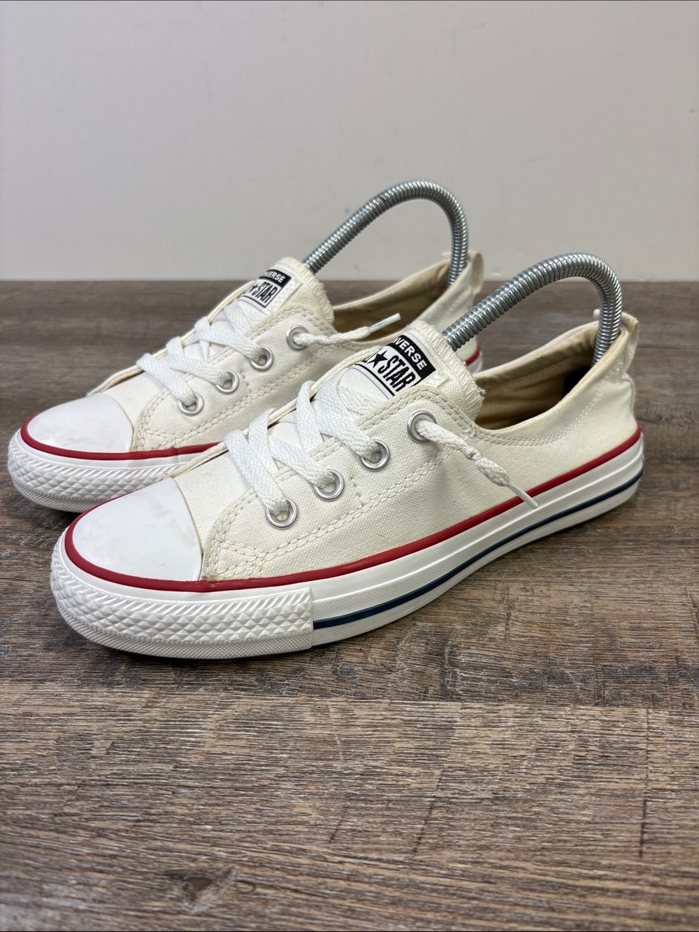 Converse Chuck Taylor All Star Shoreline Slip-On Sneakers Women’s 8 Cream White